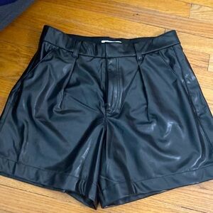 Abercrombie and fitch faux leather shorts szL